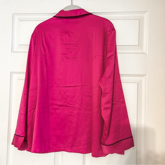 Victoria's Secret Fuchsia Satin Pajama Set - Picture 4 of 8